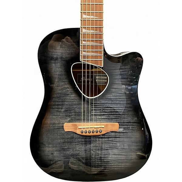 Used Ibanez ALT30 Altstar Black Acoustic Electric Guitar