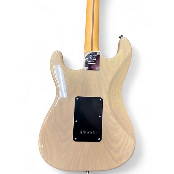 Used Fender DE AM PRO II Blonde Solid Body Electric Guitar