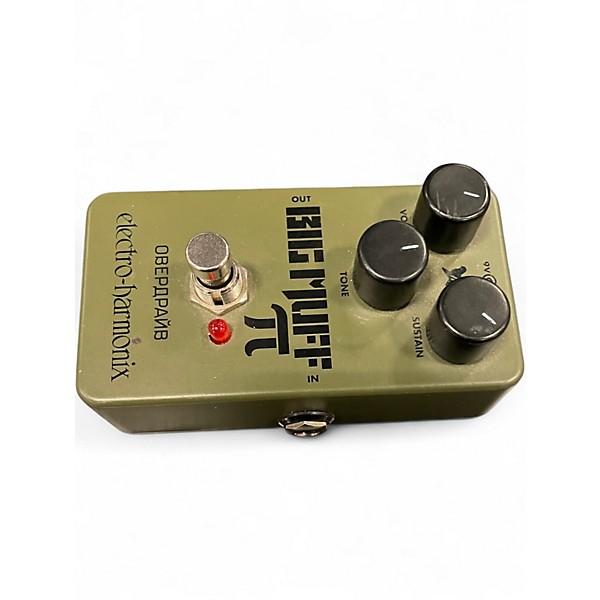 Used Electro-Harmonix Green Russian Big Muff Pi Fuzz Effect Pedal