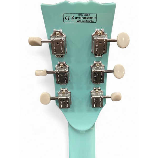 Used Harley Benton DC JR Blue Solid Body Electric Guitar