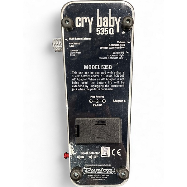 Used Dunlop 535Q Cry Baby Multi-Wah Effect Pedal