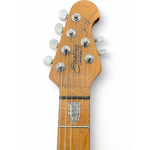 Used 2010s Sterling by Music Man JP50 John Petrucci Signature Trans Black Solid Body Electric Guitar