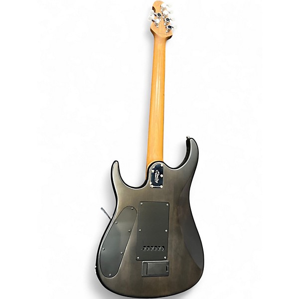 Used 2010s Sterling by Music Man JP50 John Petrucci Signature Trans Black Solid Body Electric Guitar