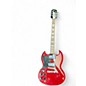 Used 2005 Epiphone 1961 SG Special Left Handed Cherry Electric Guitar thumbnail