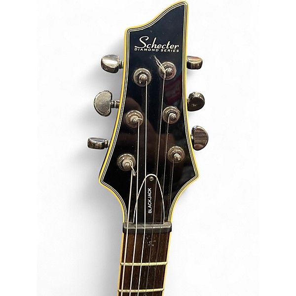 Used Schecter Guitar Research Blackjack C1 Black Solid Body Electric Guitar