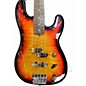 Used Warmoth PJ Bass Sunburst Electric Bass Guitar