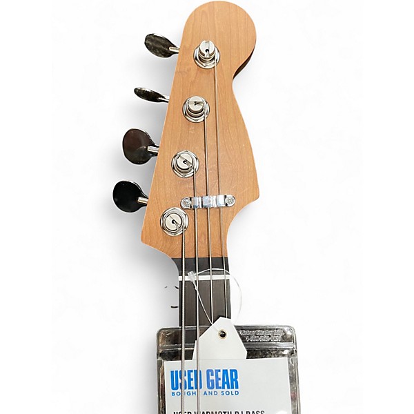 Used Warmoth PJ Bass Sunburst Electric Bass Guitar
