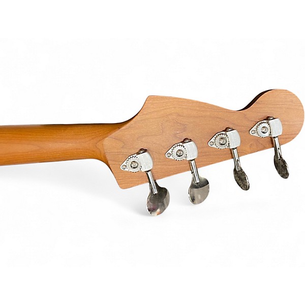 Used Warmoth PJ Bass Sunburst Electric Bass Guitar