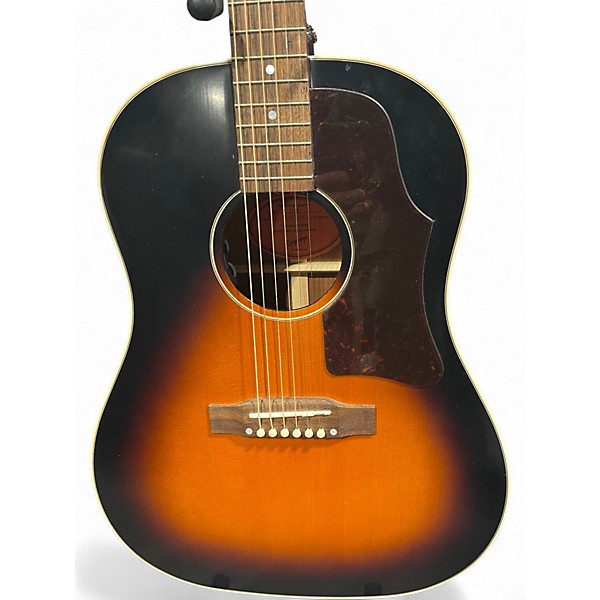 Used Epiphone Inspired by Gibson j45 Vintage Sunburst Acoustic Electric Guitar