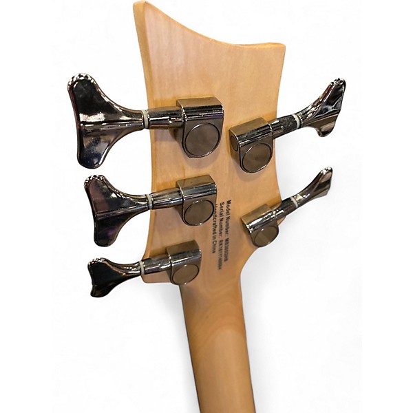 Used Mitchell MB305 5 String Quilted Heritage Burst Electric Bass Guitar