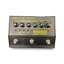 Used Tech 21 Sansamp Programmable Bass Driver DI Bass Effect Pedal
