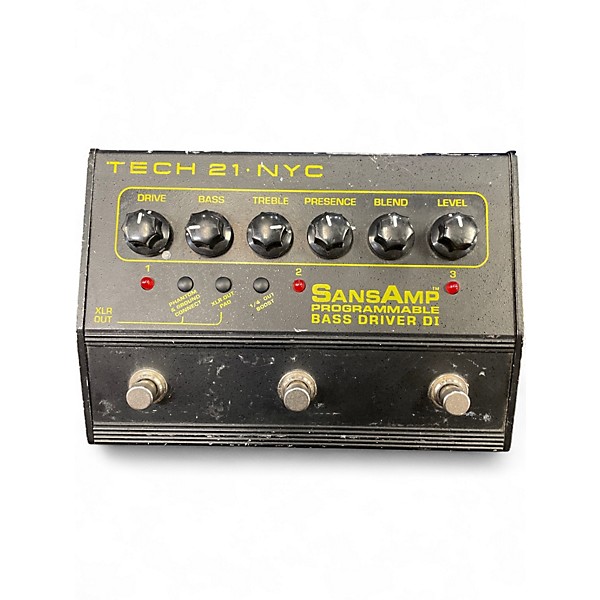 Used Tech 21 Sansamp Programmable Bass Driver DI Bass Effect Pedal
