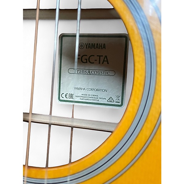 Used Yamaha FGCTA Natural Acoustic Guitar