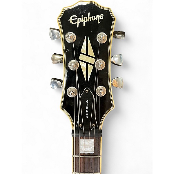 Used Epiphone Les Paul Custom Black Solid Body Electric Guitar