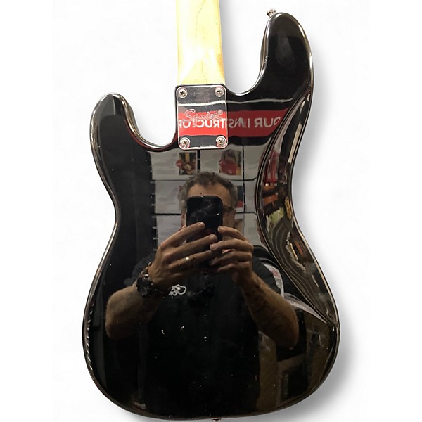 Used Squier Mini bass Black Electric Bass Guitar