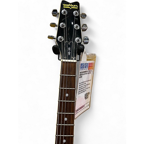 Used Washburn HB35 Tobacco Burst Hollow Body Electric Guitar