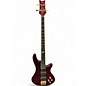Used Schecter Guitar Research DIAMOND SERIES ELITE 4 TRASNPARENT RED Electric Bass Guitar thumbnail