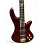 Used Schecter Guitar Research DIAMOND SERIES ELITE 4 TRASNPARENT RED Electric Bass Guitar