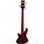 Used Schecter Guitar Research DIAMOND SERIES ELITE 4 TRASNPARENT RED Electric Bass Guitar