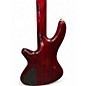 Used Schecter Guitar Research DIAMOND SERIES ELITE 4 TRASNPARENT RED Electric Bass Guitar