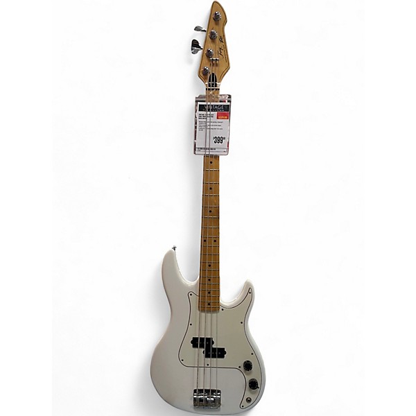 Vintage 1989 Peavey Fury White Electric Bass Guitar
