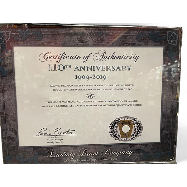 Used 2019 Ludwig 3 Piece LEGACY MAHOGANY VAN BUREN 110TH ANNIVERSARY EDITION Mahogany Drum Kit