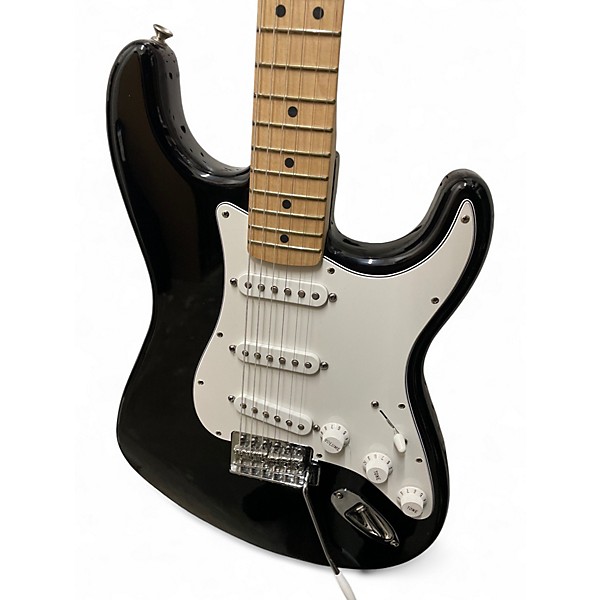 Used 2006 Fender Standard Stratocaster Black Solid Body Electric Guitar
