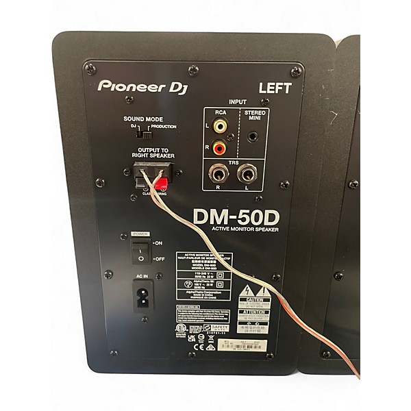 Used Pioneer DJ DM50D (PAIR) Powered Monitor