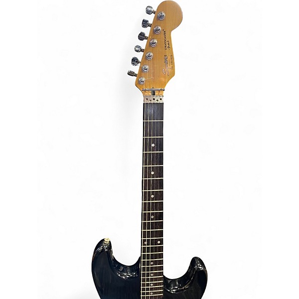 Used Squier KOREAN STRAT Black Solid Body Electric Guitar