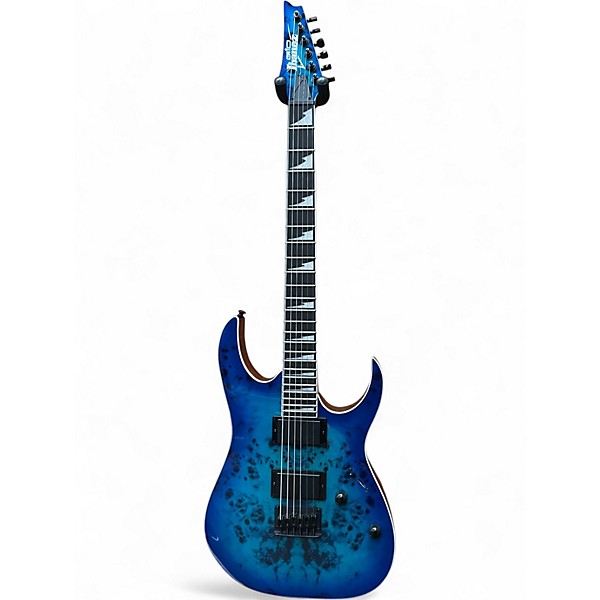 Used Ibanez GRGR221PA Aqua Burst Solid Body Electric Guitar