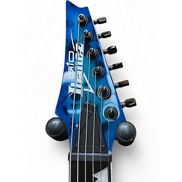 Used Ibanez GRGR221PA Aqua Burst Solid Body Electric Guitar