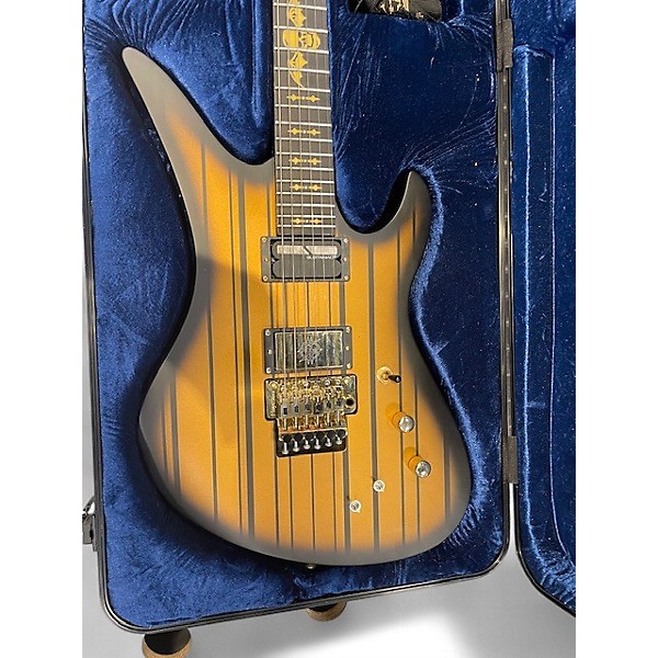 Used Schecter Guitar Research Synyster Gates Signature Custom S Gold Solid Body Electric Guitar