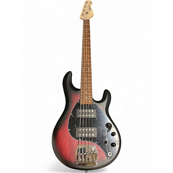 Used Sterling by Music Man StingRay Ray5HH *AS-IS* Ruby Red Burst Satin Electric Bass Guitar