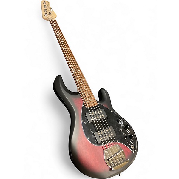 Used Sterling by Music Man StingRay Ray5HH *AS-IS* Ruby Red Burst Satin Electric Bass Guitar