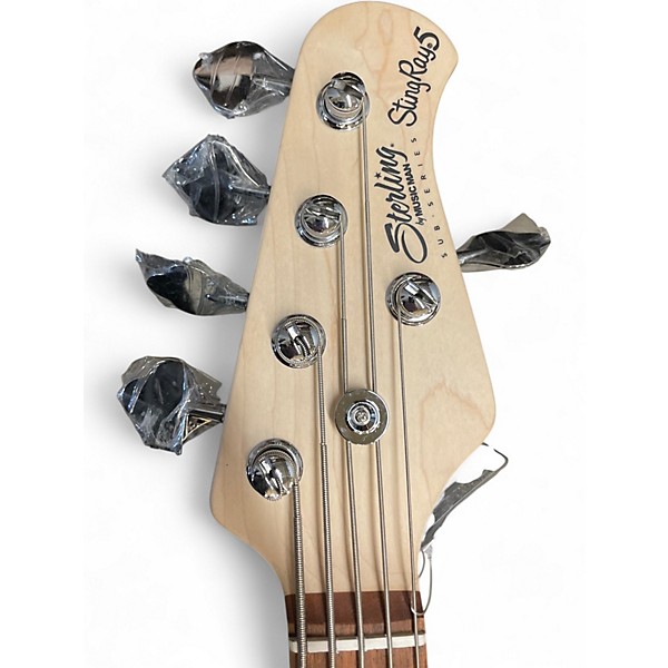 Used Sterling by Music Man StingRay Ray5HH *AS-IS* Ruby Red Burst Satin Electric Bass Guitar