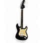 Used Starcaster by Fender Stratocaster Black Solid Body Electric Guitar thumbnail