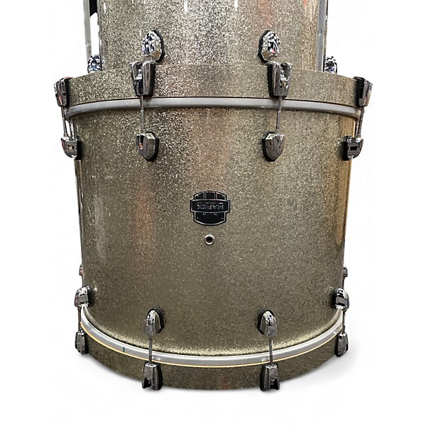 Used Mapex 3 Piece Saturn Standard Silver Sparkle Drum Kit
