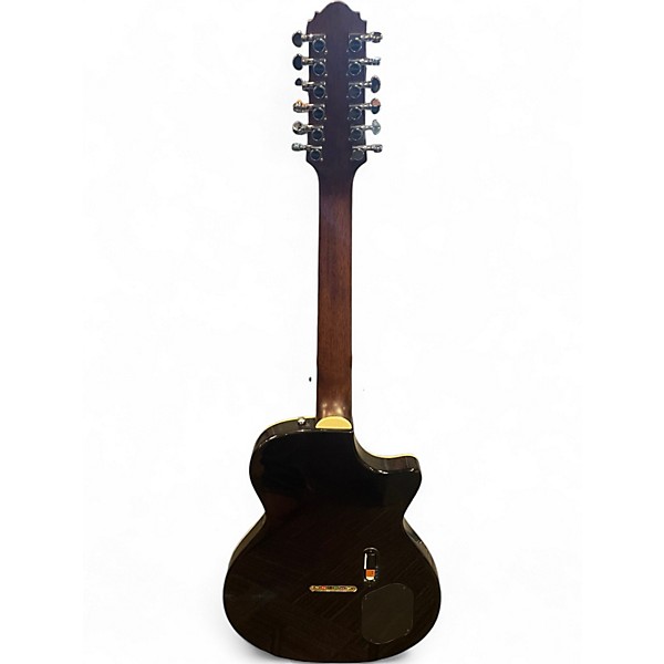 Used Crafter Guitars SAT-12L Sunburst Hollow Body Electric Guitar