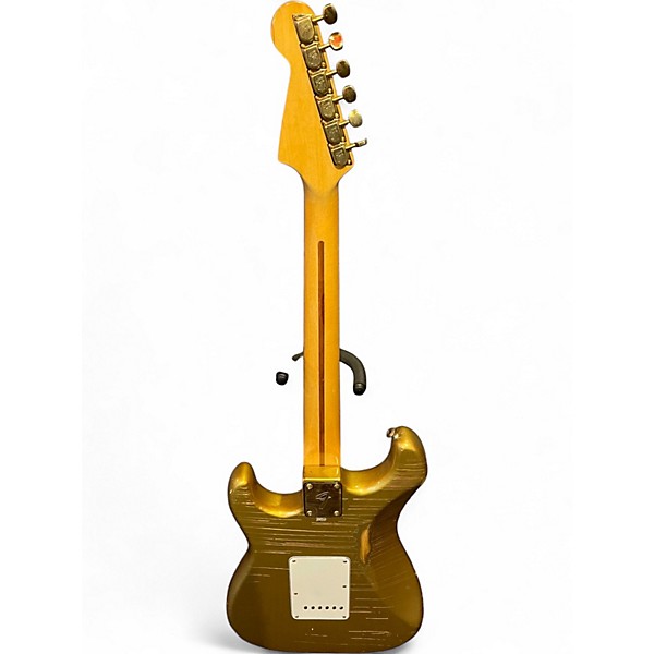 Vintage 1981 Fender Smith Gold Stratocaster pots=137-81xx play wear Gold Solid Body Electric Guitar