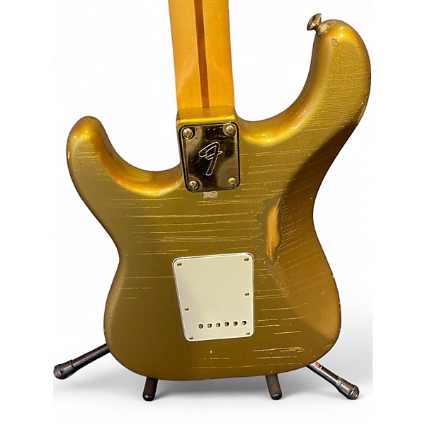 Vintage 1981 Fender Smith Gold Stratocaster pots=137-81xx play wear Gold Solid Body Electric Guitar