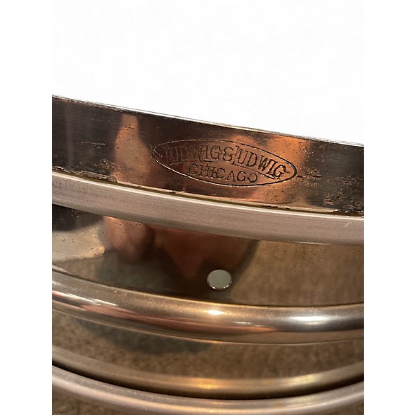 Vintage 1920s Ludwig 14in Vintage Snare Nickel on Brass Drum