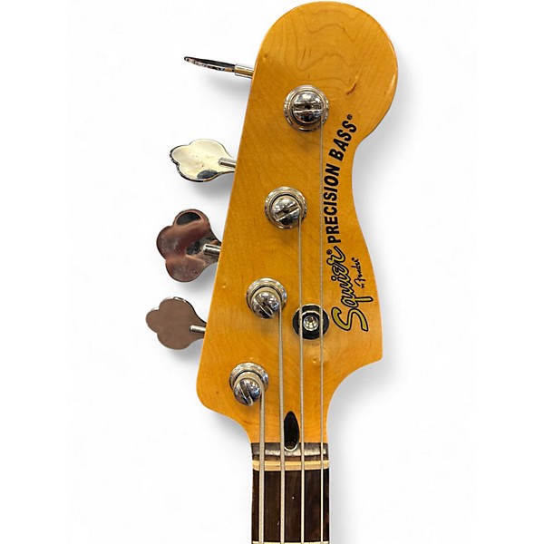 Used Squier Vintage Modified Precision Bass Lake Placid Blue Electric Bass Guitar