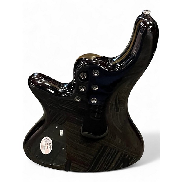 Used Schecter Guitar Research Stiletto Extreme 4 String Black Cherry Electric Bass Guitar