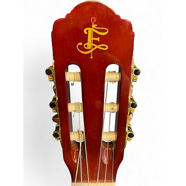 Used Esteban Crystal Rose Red Classical Acoustic Electric Guitar