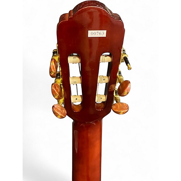 Used Esteban Crystal Rose Red Classical Acoustic Electric Guitar