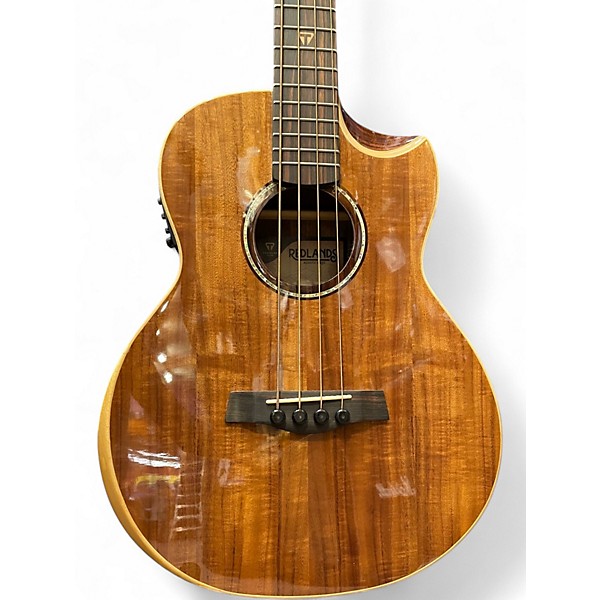 Used Traveler Guitar RCBKE NAT KOA Acoustic Bass Guitar