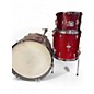 Used Premier 3 Piece 3 Piece red sparkle Drum Kit thumbnail