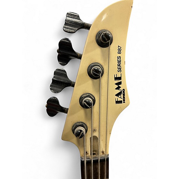 Used Hondo series 887 white Electric Bass Guitar