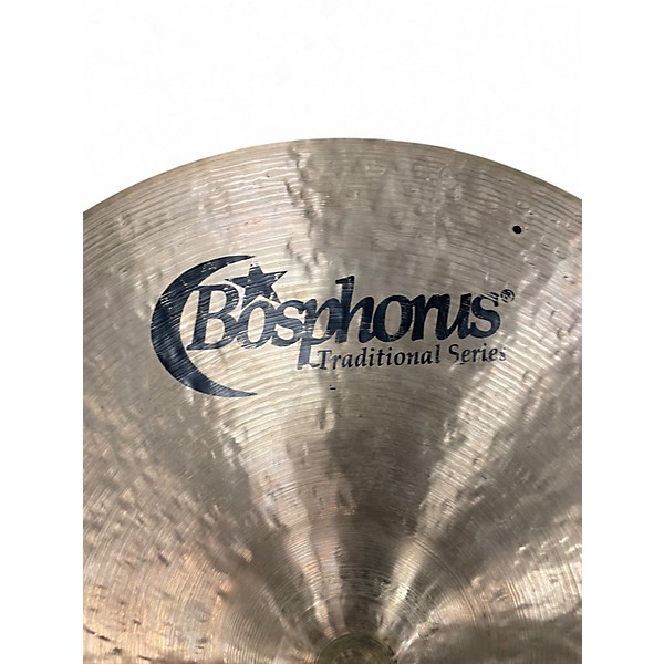 Used Bosphorus Cymbals 22in Traditional Thin Ride Cymbal