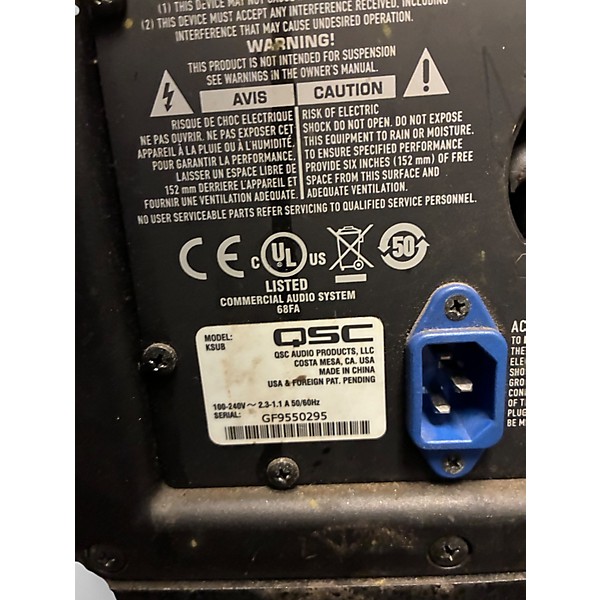 Used QSC KSUB Powered Subwoofer